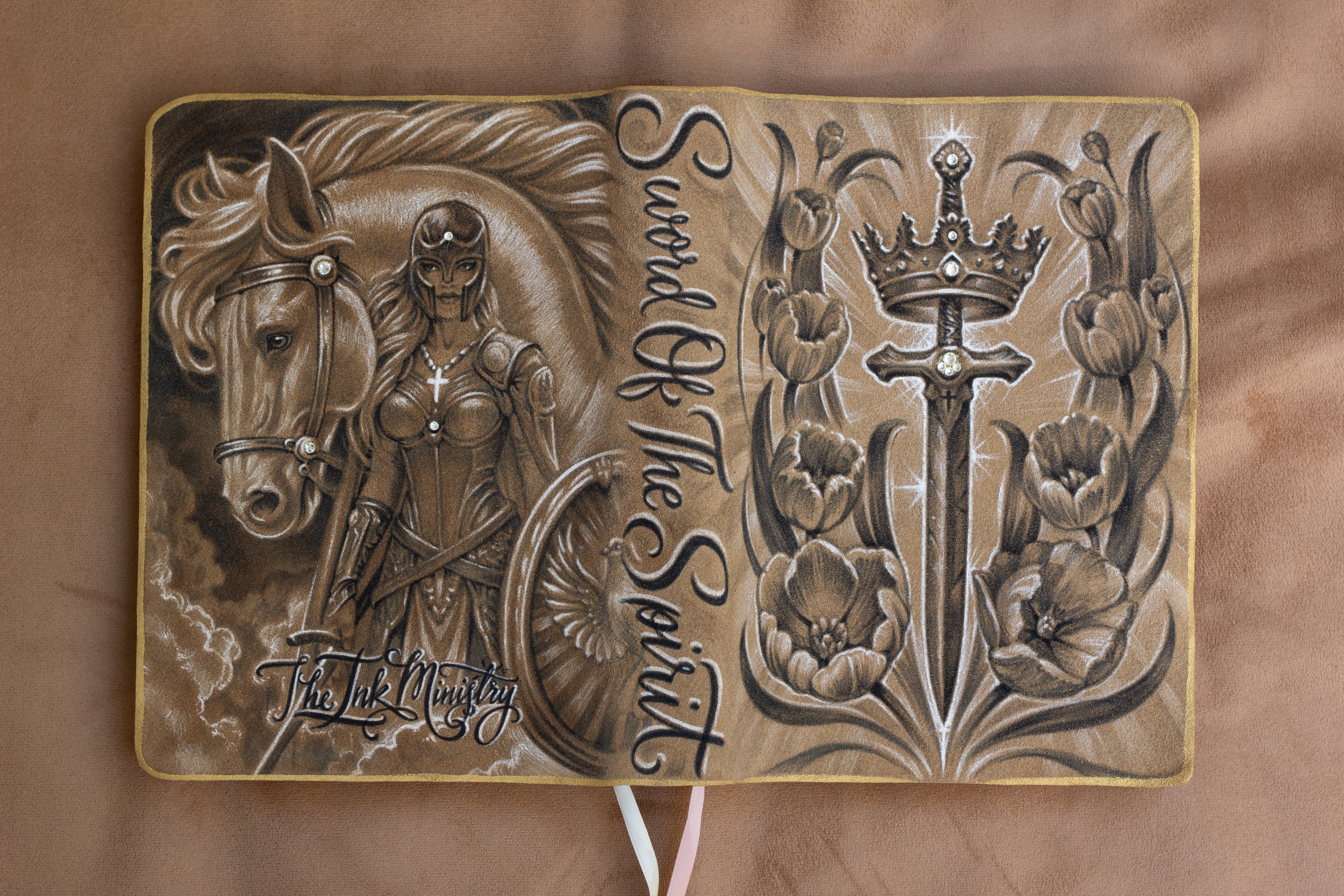 Christ Is King - One of A Kind Custom Large Bible